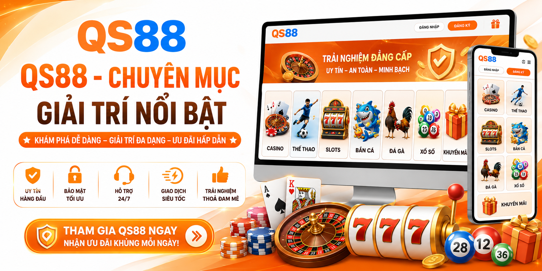 Các chuyên mục giải trí nổi bật tại QS88