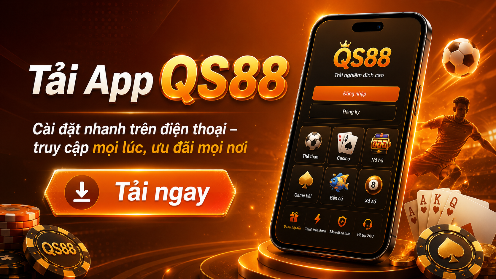 Hướng dẫn tải app QS88